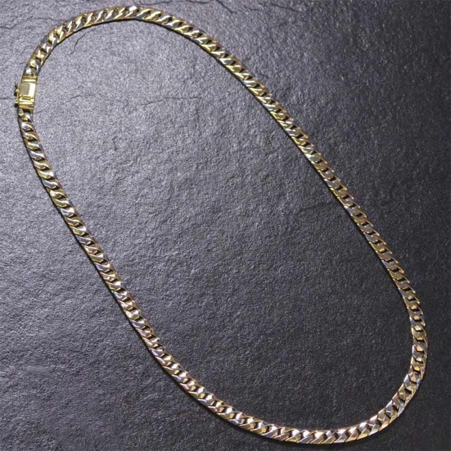 喜平 ネックレス 18金 K18 メンズ ゴールド ピンクゴールド プラチナ