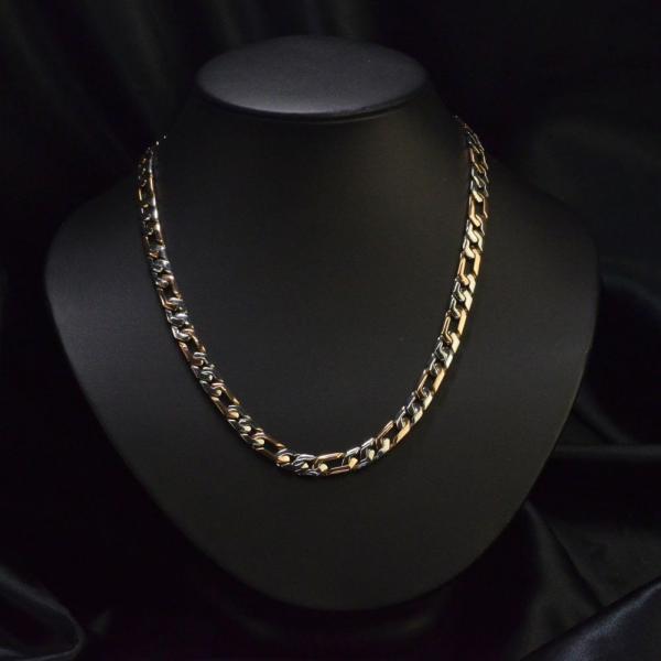 喜平 ネックレス メンズ 18金 K18 ピンクゴールド プラチナ 50cm