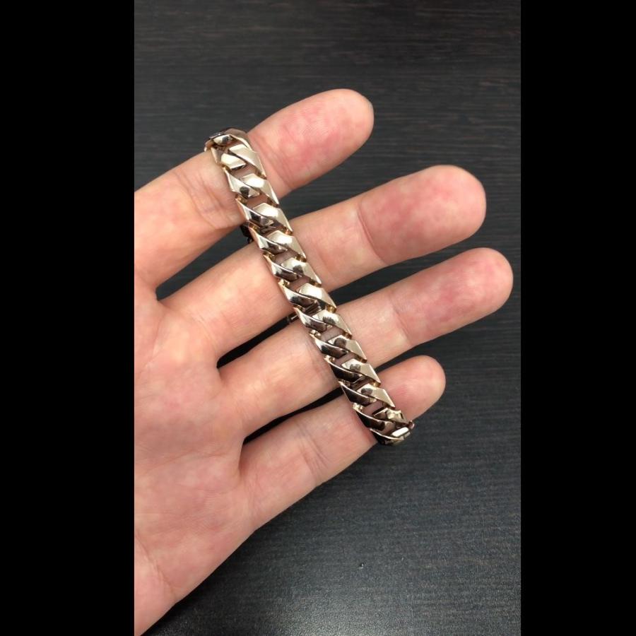 喜平 ブレスレット 18金 K18 メンズ ピンクゴールド 20cm キヘイ 名