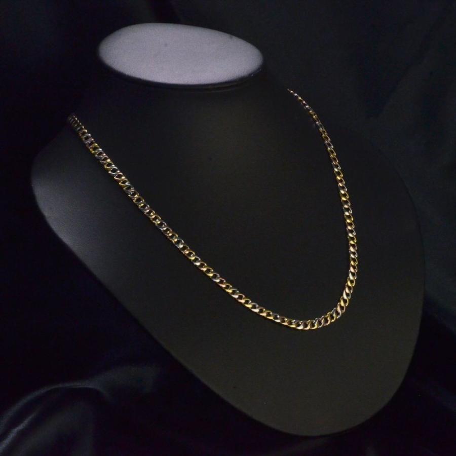 18金 ネックレス 喜平 喜平ネックレス K18 メンズ ゴールド ピンクゴールド プラチナ トリプルカラー 50cm 28g 5mm幅 日本製 手造り キヘイ チェーン 男性 Ctc アクセサリーマート 通販 Yahoo ショッピング