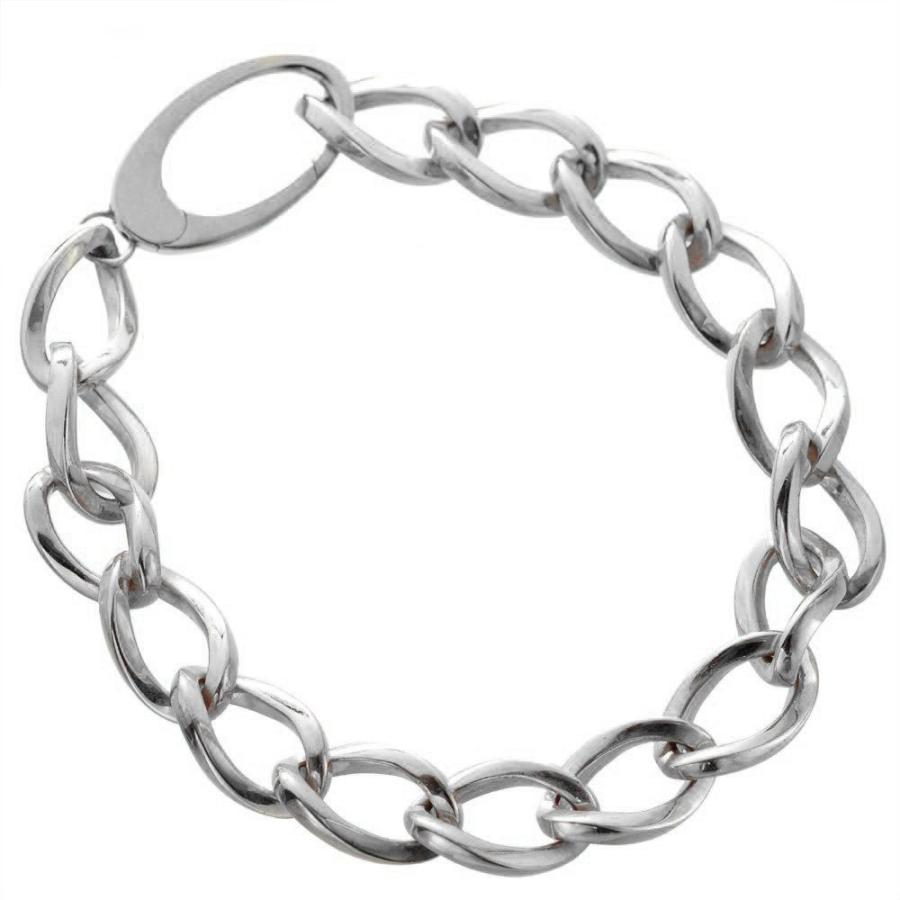 ブレスレット メンズ 18金 18k K18WG ホワイトゴールド 地金 メンズ