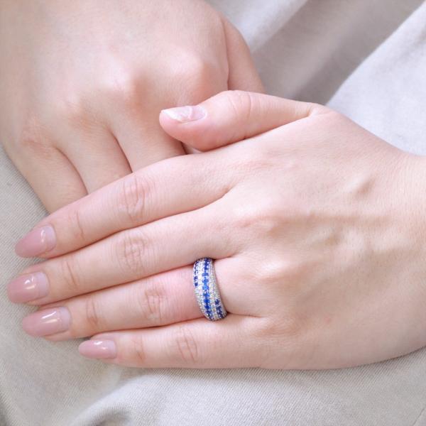 アウイナイト リング プラチナ 指輪 ダイヤモンド パヴェ