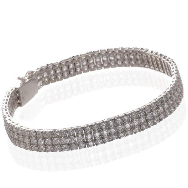 新春クーポン】ダイヤモンド テニスブレスレット 6カラット プラチナ 3