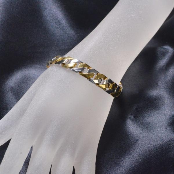 喜平 ブレスレット K24 24K メンズ 純金 ゴールド 純プラチナ