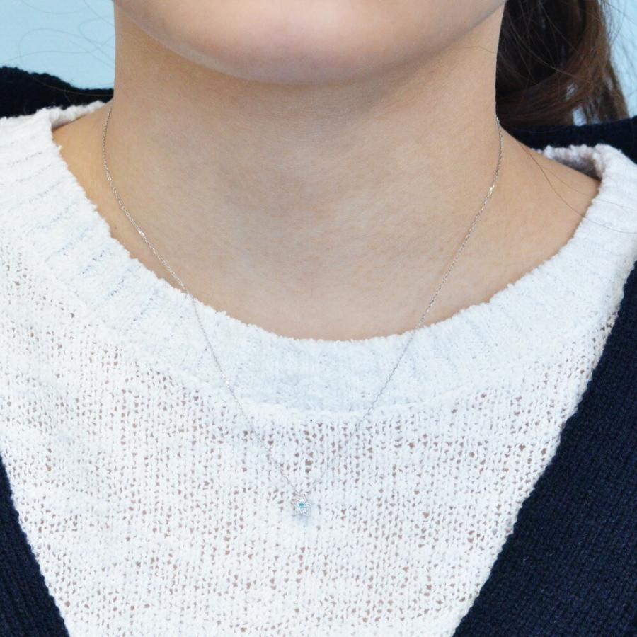 パライバトルマリン ダイヤモンド ネックレス Pt900 プラチナ ミル打ち 星 スター 爆買の画像