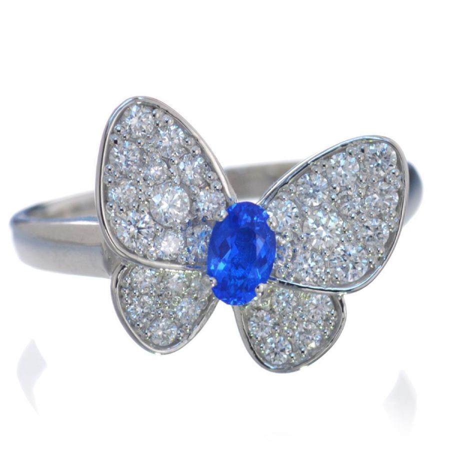 【新商品】 アウイナイト リング プラチナ 指輪 ダイヤモンド 蝶 小サイズ 刻印入り 鑑別書付き 日本製 【BCD3542274335】(123493円)