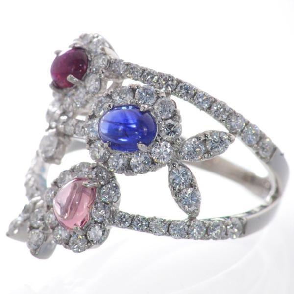 パパラチアサファイア リング 指輪 プラチナ Pt950 ロイヤルブルーサファイア ルビー ダイヤモンド カボション 非加熱 |  | 06