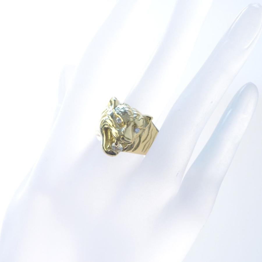 指輪 メンズリング 18金 K18 18k ダイヤモンド 虎 タイガー 日本製 男性用 刻印入り ごつい 大きいサイズ 作製可能 Ctc アクセサリーマート 通販 Yahoo ショッピング