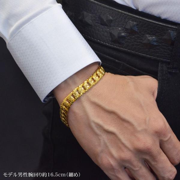 純金4グラム　ブレスレット ブレスレット 金 K24 ダブル六面喜平ブレスレット 18cm-3g 造幣局検定