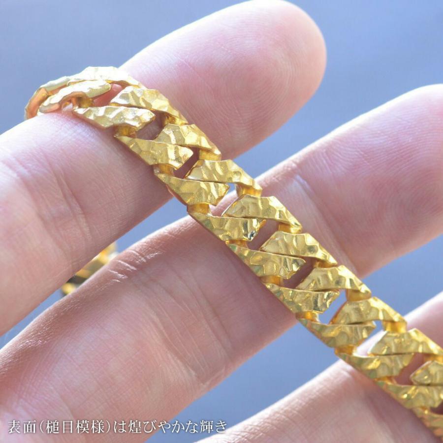 喜平 ブレスレット K24 24K メンズ 純金 24金 ゴールド 19.5cm 槌目
