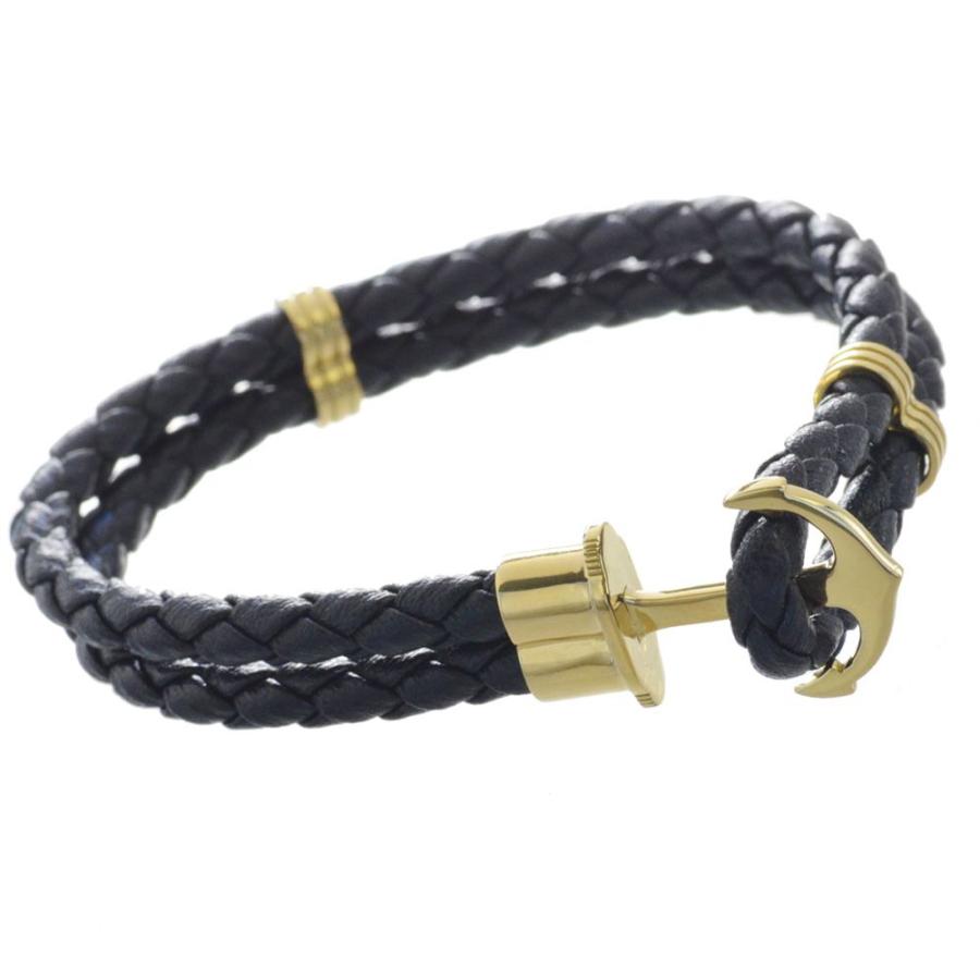 18金 ブレスレット メンズ ゴールド 革紐 K18 18k アンカー イカリモチーフ 日本製 長さ指定作成可能 男性用 地金 Ctc007 アクセサリーマート 通販 Yahoo ショッピング