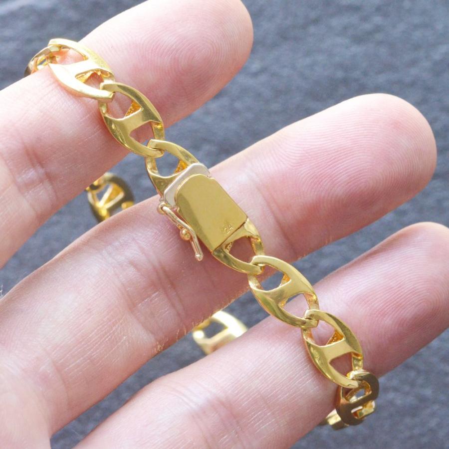 純金4グラム　ブレスレット ブレスレット 金 K24 ダブル六面喜平ブレスレット 18cm-3g 造幣局検定