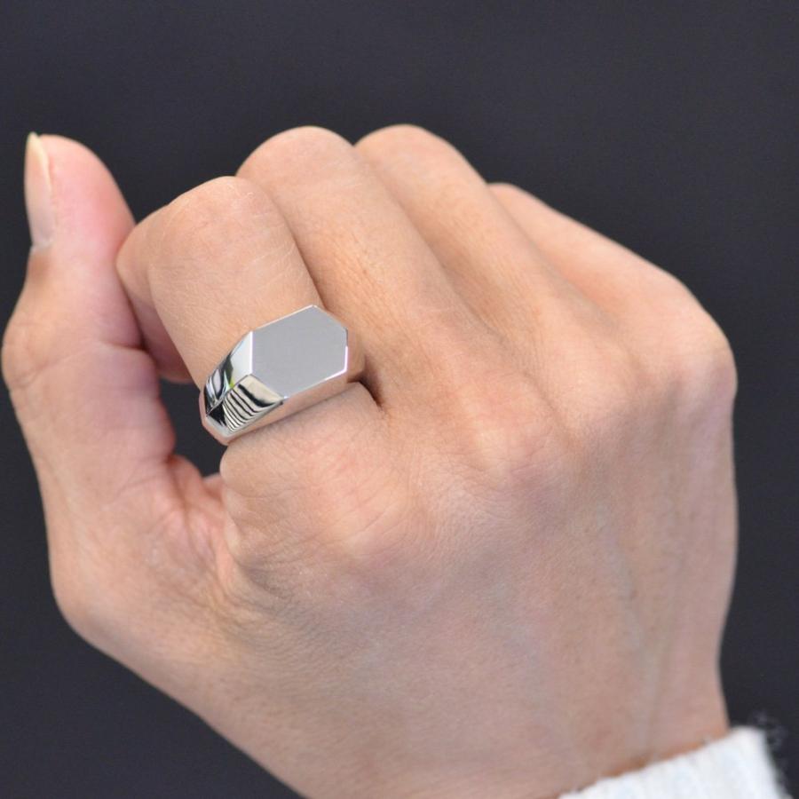 印台 リング 指輪 プラチナ メンズリング Pt900 幅広 地金 男性 日本製 刻印入り ごつい 大きいサイズ 作製可能 裏抜き無し シンプル Ctc アクセサリーマート 通販 Yahoo ショッピング