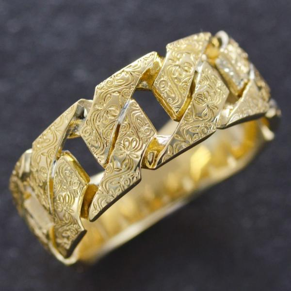 喜平リング 18金 指輪 メンズリング K18 ゴールド 地金 ハワイアンレリーフ柄 男性 日本製 刻印入り 幅広 ごつい 人気 おすすめ 太め シンプル Ctc アクセサリーマート 通販 Yahoo ショッピング