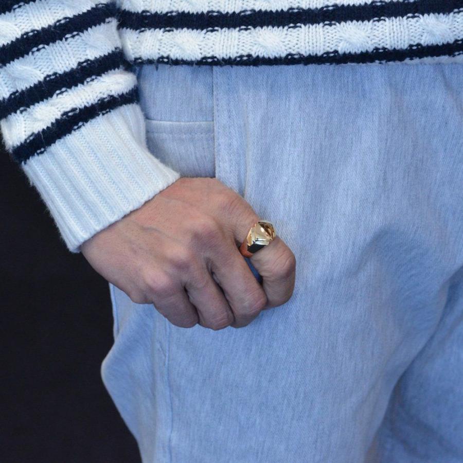 印台 リング 指輪 K18 18金 メンズリング ピンクゴールド 幅広 地金 男性用 日本製 刻印入り ごつい 大きいサイズ 作製可能 裏抜き無し オーダー Ctc アクセサリーマート 通販 Yahoo ショッピング