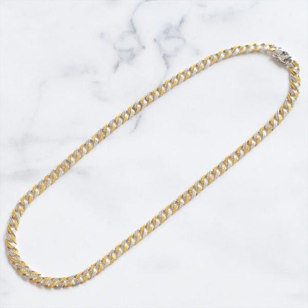 喜平 ネックレス 24金 K24 メンズ 純金 純プラチナ Pt999 コンビ