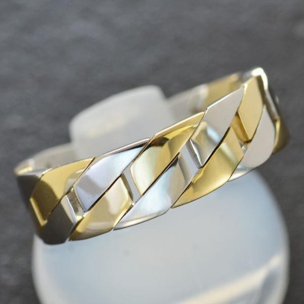 喜平リング 18金 指輪 メンズ K18 18k ゴールド プラチナ コンビ 地金