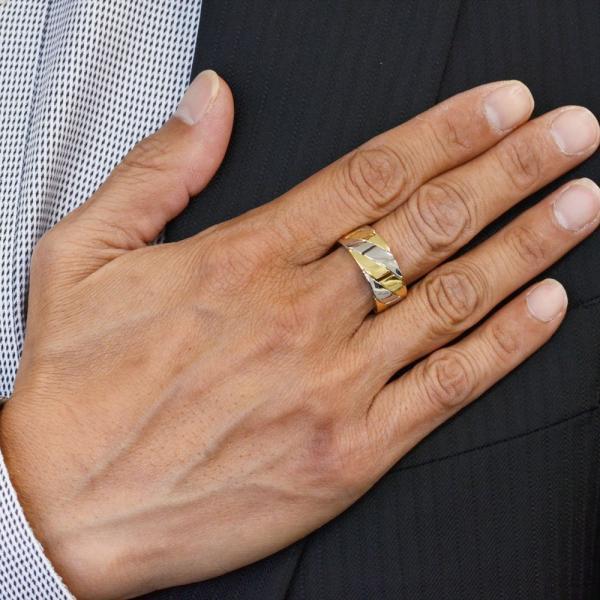 新春クーポン】喜平リング 18金 指輪 メンズ K18 18k ゴールド