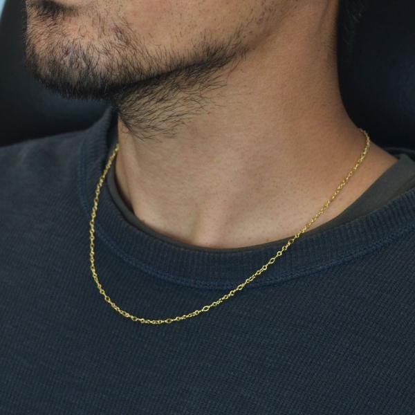 完動品 メンズネックレス 18金 ネックレス チェーン 50cm K18 ゴールド 地金 日本製 刻印入り 長さ指定作成可能 男女兼用 【AAA2530186845】(88209円)