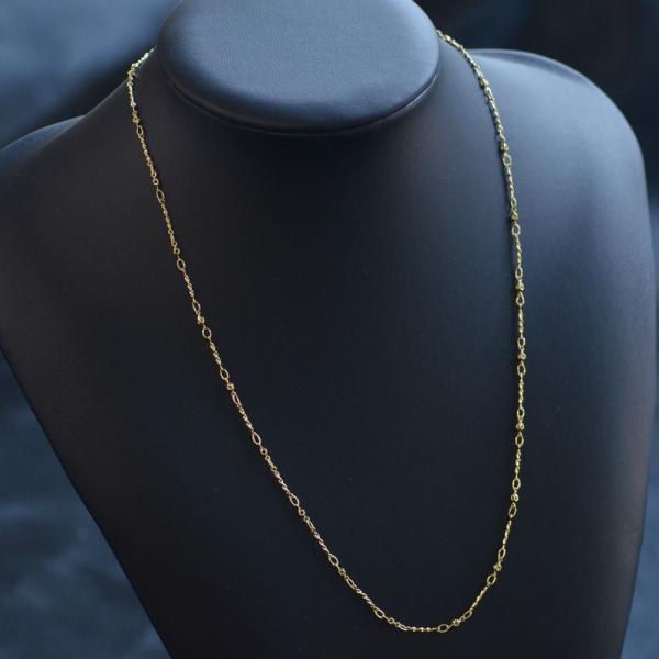 メンズネックレス 18金 ネックレス チェーン 50cm K18 ゴールド 地金 日本製 刻印入り 長さ指定作成可能 男女兼用 メンズネックレス 男女兼用