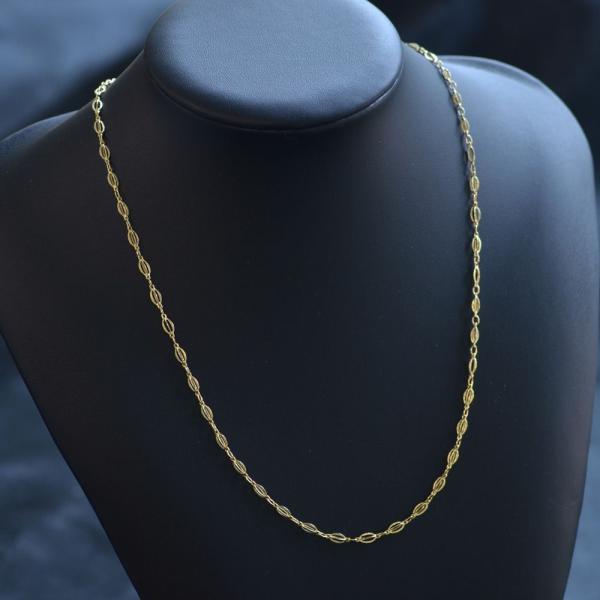 「人气商品」 メンズネックレス 18金 ネックレス チェーン 50cm K18 ゴールド 地金 日本製 刻印入り 長さ指定作成可能 男女兼用 【XUR2088709308】(72818円)