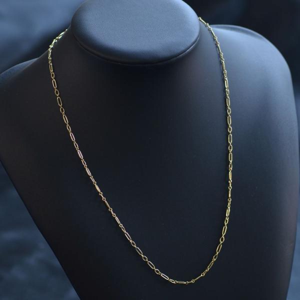 お買い得！ メンズネックレス 18金 ネックレス チェーン 50cm K18 ゴールド 地金 日本製 刻印入り 長さ指定作成可能 男女兼用 【1947095882】(67881円)