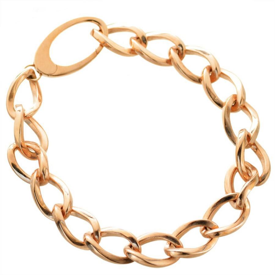 ブレスレット メンズ 18金 18k K18PG ピンクゴールド 地金 メンズ
