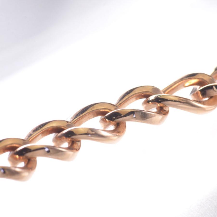 ブレスレット メンズ 18金 18k K18PG ピンクゴールド 地金 メンズ