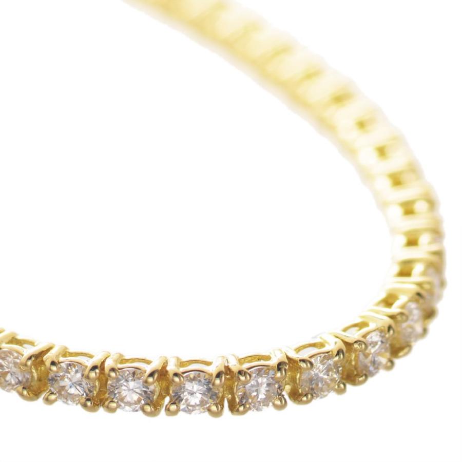 テニスブレスレット メンズ 18金 18k ダイヤモンド 2カラット k18