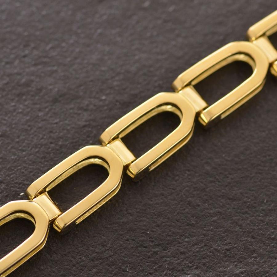 18金 18k ブレスレット K18 メンズブレスレット ゴールド 19cm 男性 