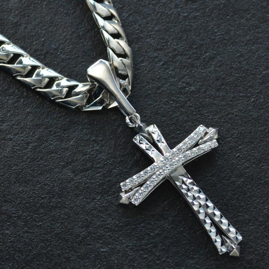 喜平 ネックレス メンズ 純プラチナ Pt999 55cm K18 ホワイトゴールド