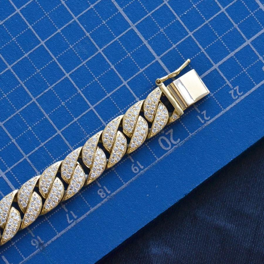 喜平 ブレスレット 18金 ダイヤモンド 2.8カラット K18 20cm ゴールド