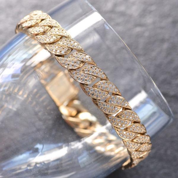 新春クーポン】喜平 ブレスレット メンズ 18金 ピンクゴールド