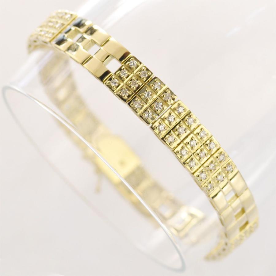 18金 ブレスレット メンズ K18 ダイヤモンド 2カラット メンズブレスレット ゴールド 27g cm 日本製 刻印入り 長さ指定可能 男性 女性 ユニセックス Ctc011 アクセサリーマート 通販 Yahoo ショッピング