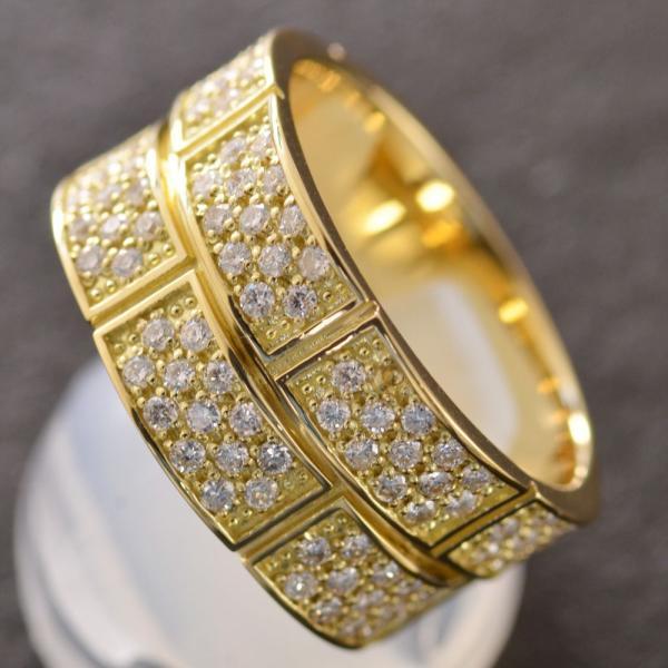 BF限定クーポン】指輪 メンズリング 18金 K18 18k ダイヤモンド リング