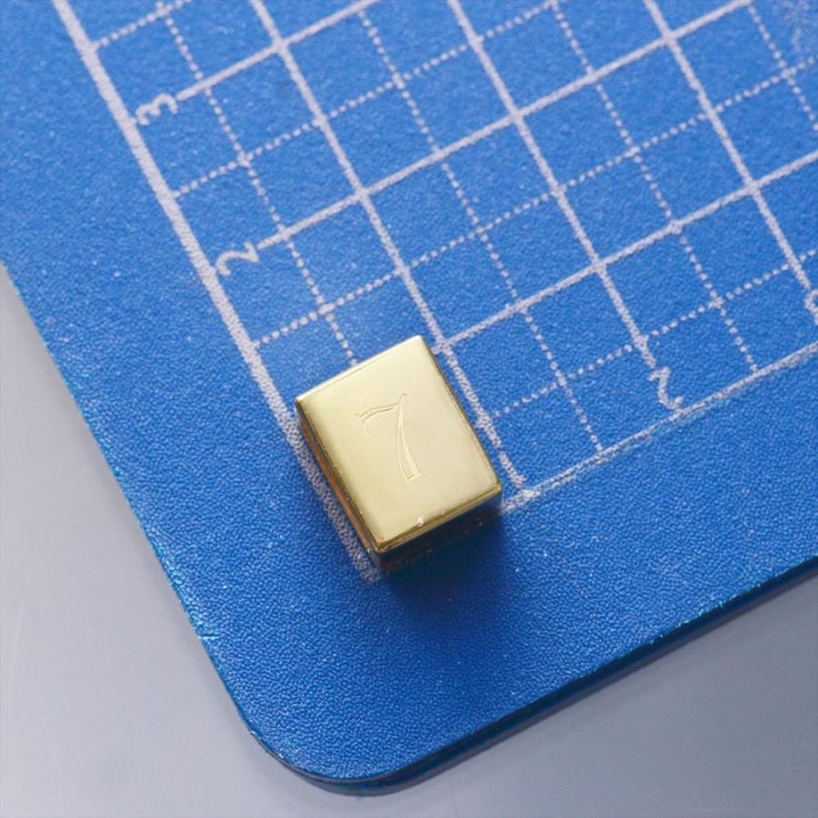 K18 ペンダントトップ 喜平用 18金 ゴールド ビーズ イニシャル アルファベット 数字 ナンバー リバーシブル 大サイズ ユニセックス ペンダントヘッド 男性の画像