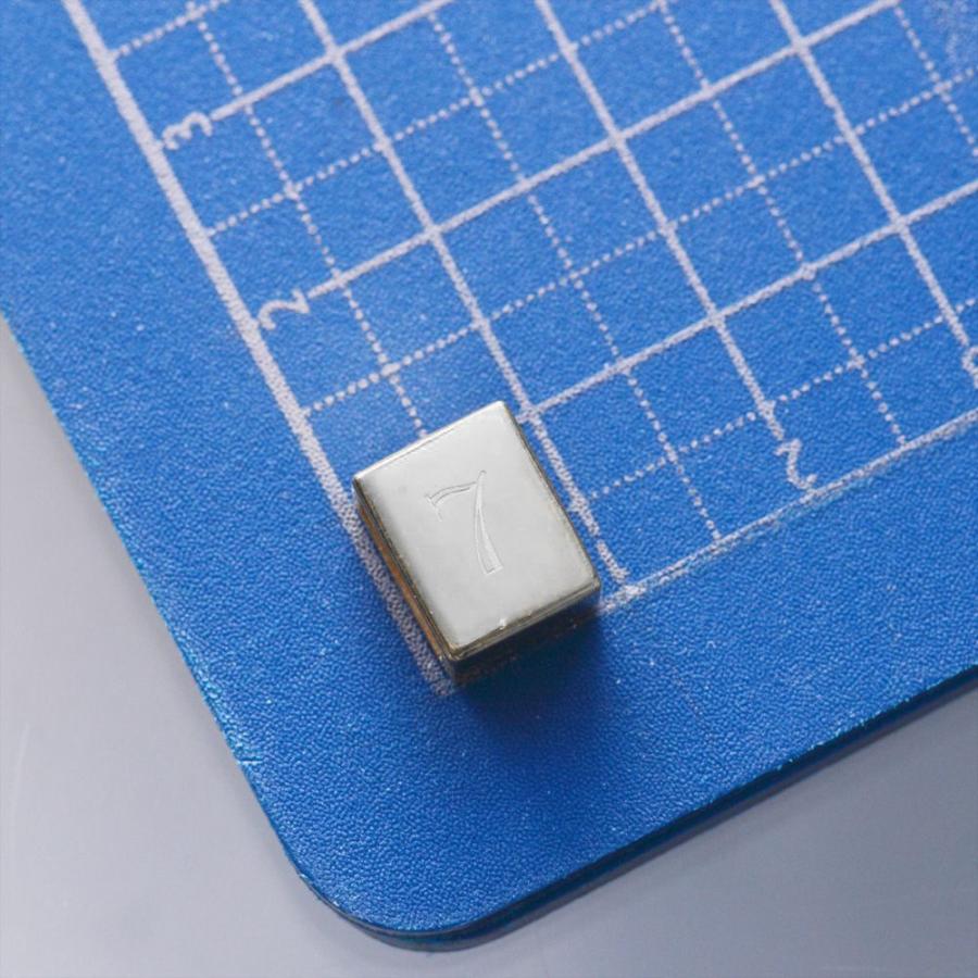 プラチナ ペンダントトップ 喜平用 Pt900 ビーズ イニシャル アルファベット 数字 ナンバー リバーシブル 大サイズ ユニセックス ペンダントヘッド 男性の画像
