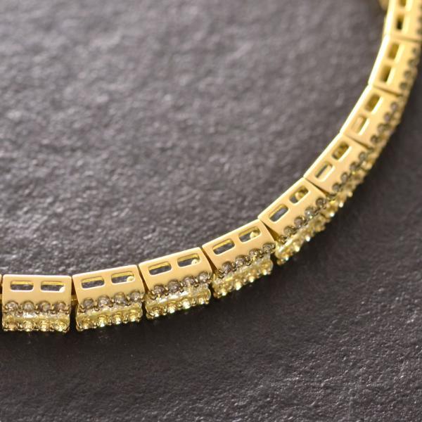 ブレスレット メンズ 18金 K18 バゲットカットダイヤモンド 3.8 ブレスレット メンズ 18金 K18 バゲットカットダイヤモンド 3.8