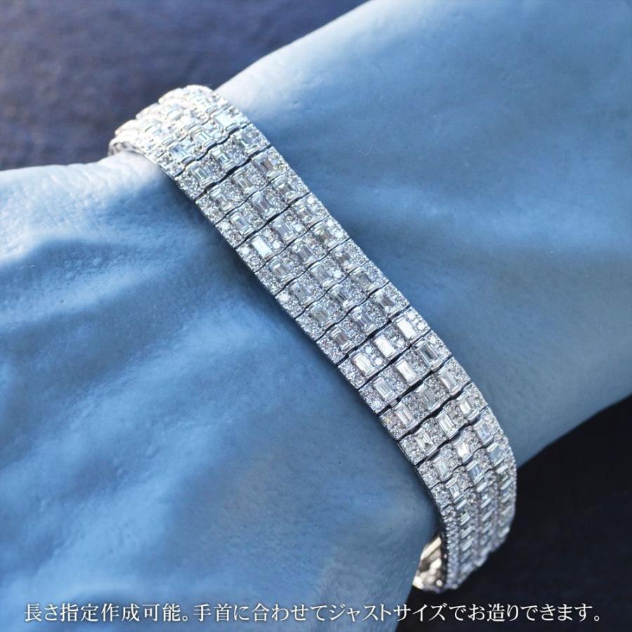 プラチナ ブレスレット メンズ バゲットカットダイヤモンド 11ct レディース 男女兼用 ユニセックス Pt900 日本製 刻印入り 鑑別書付き 爆買 |  | 03