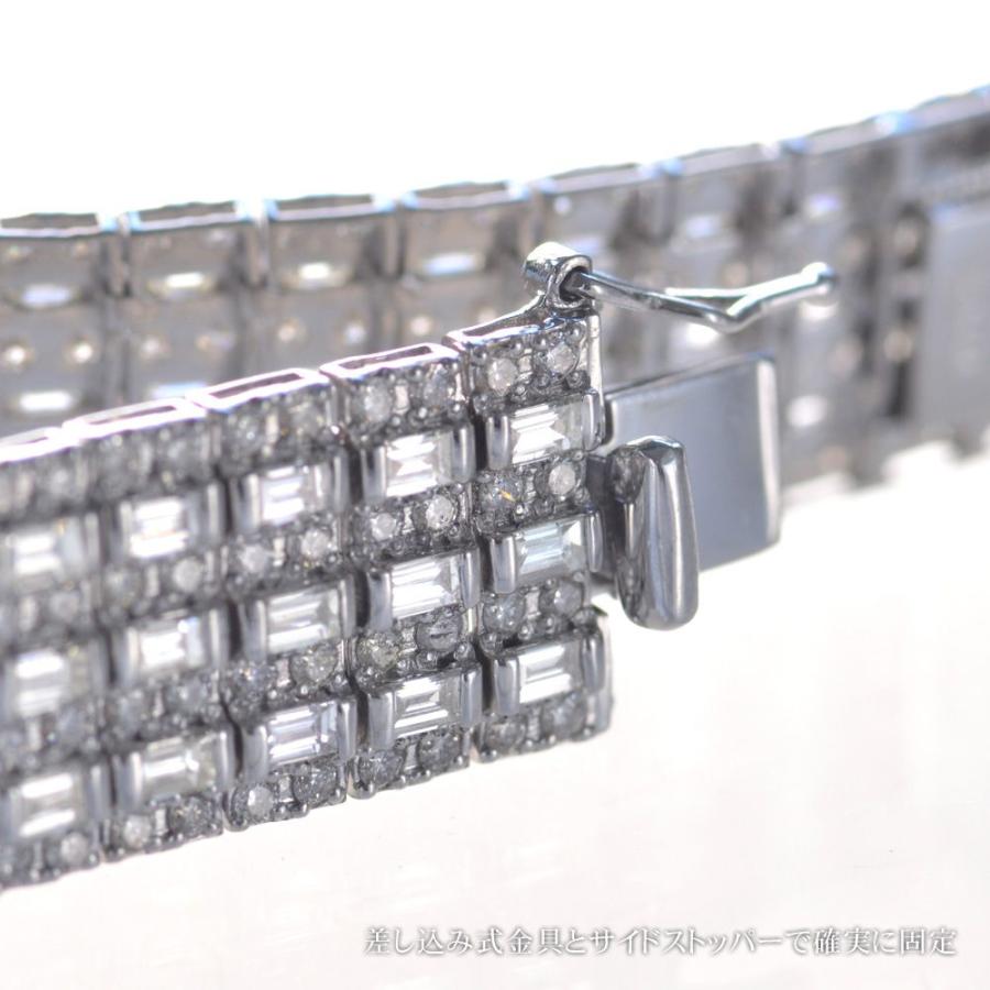 プラチナ ブレスレット メンズ バゲットカットダイヤモンド 11ct レディース 男女兼用 ユニセックス Pt900 日本製 刻印入り 鑑別書付き 爆買 |  | 07