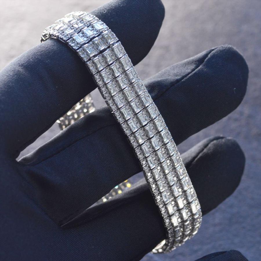 プラチナ ブレスレット メンズ バゲットカットダイヤモンド 11ct レディース 男女兼用 ユニセックス Pt900 日本製 刻印入り 鑑別書付き 爆買 |  | 09