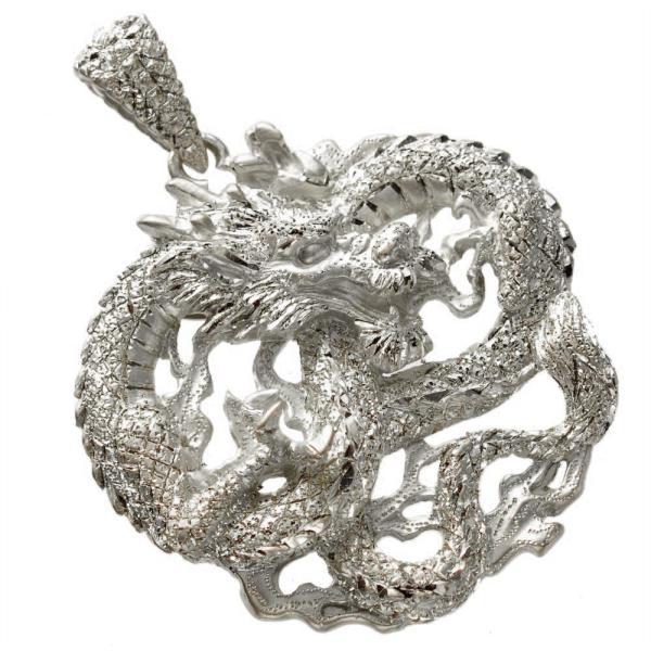 新春クーポン】ペンダントトップ プラチナ Pt900 メンズ ドラゴン 龍