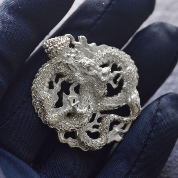 プラチナ pt 龍 ドラゴン ペンダント トップ プラチナ ダイヤモンド メンズ ネックレス ドラゴン 龍 ペンダント