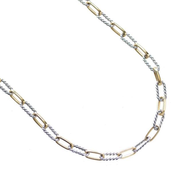ネックレス　PT900とK18YGのコンビネックレス ネックレス PT900とK18YGのコンビネックレス K18 PT900 コンビ