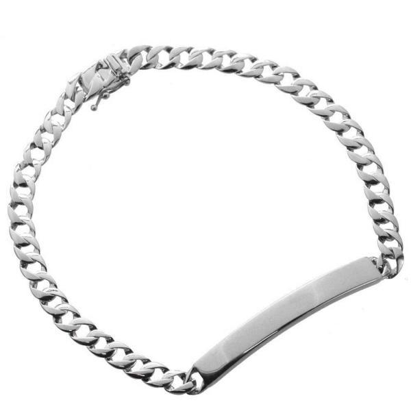 喜平ブレスレット メンズ プラチナ プレート 喜平 メンズブレスレット 14g 20cm キヘイ 4mm幅 【人気アイテム】【slim】 PT950 ダイヤモンド OTHER リング