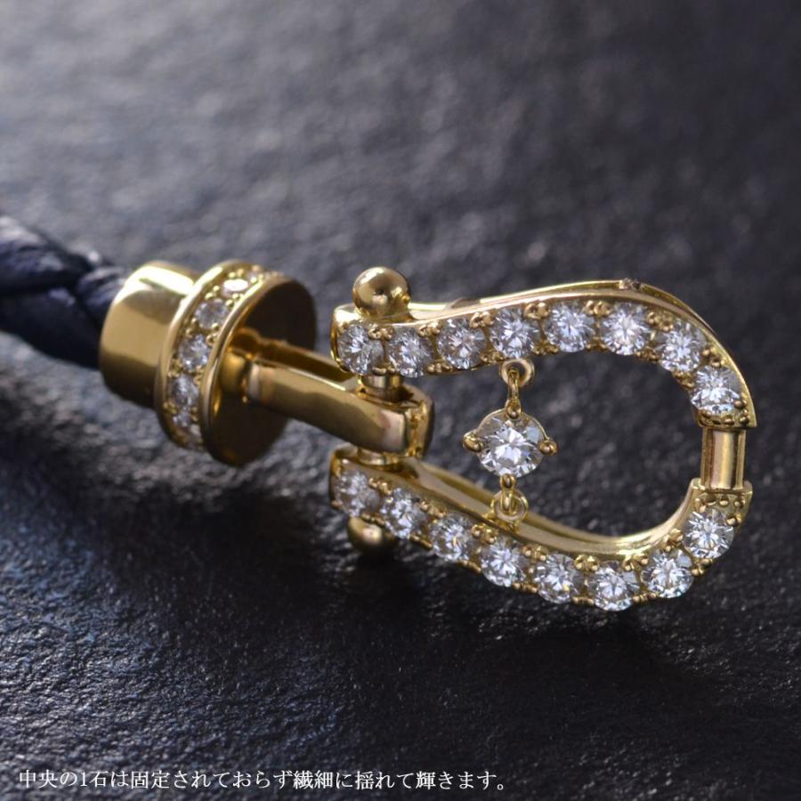 ダイヤモンド ブレスレット メンズ K18 18金 18k ゴールド バックル 革