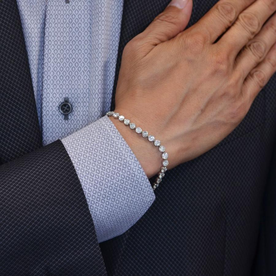 ダイヤモンド ブレスレット プラチナ 10カラット テニスブレスレット