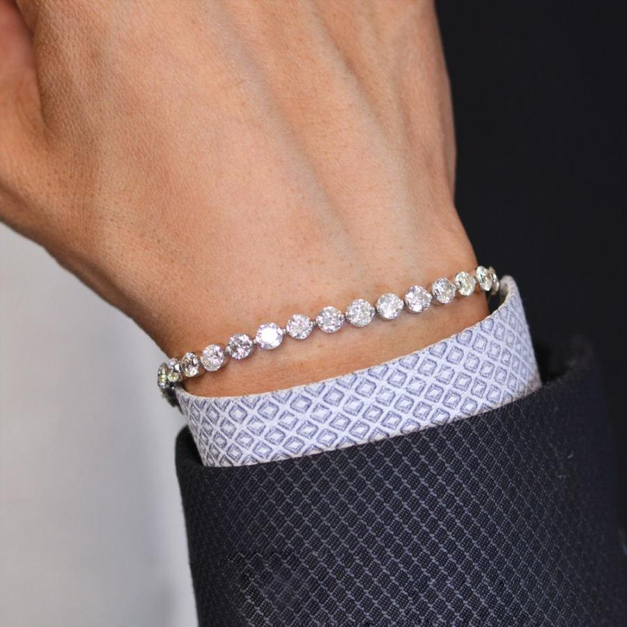 ダイヤモンド ブレスレット プラチナ 10カラット テニスブレスレット