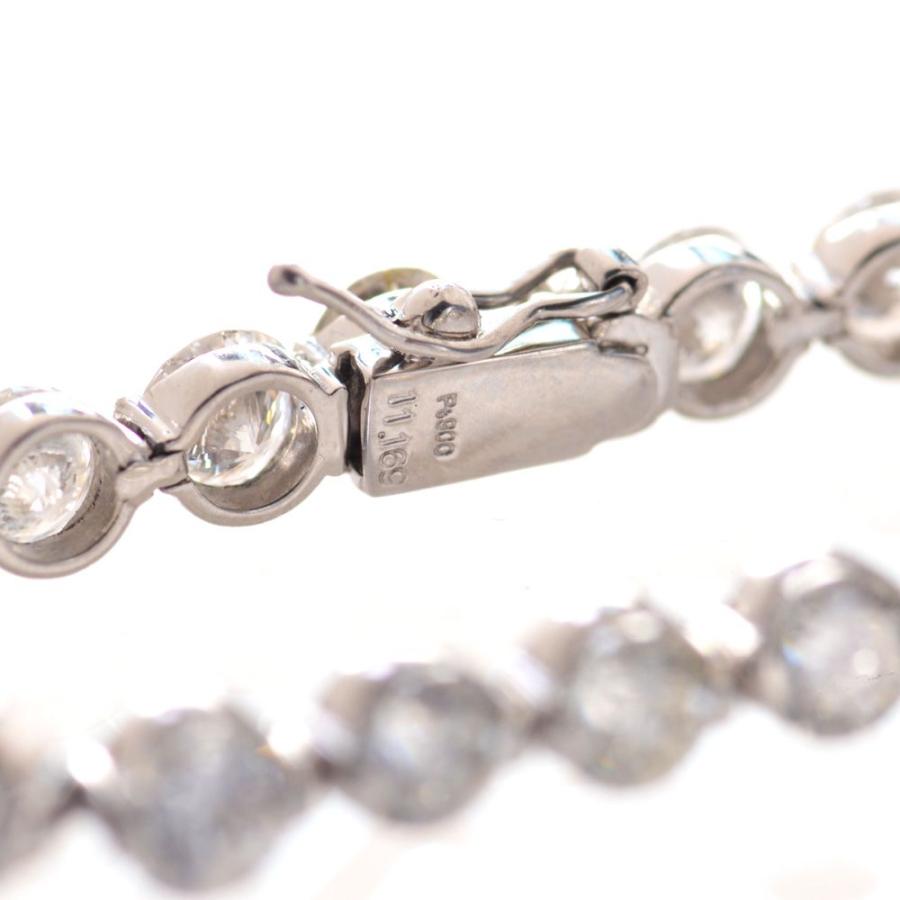 ダイヤモンド ブレスレット プラチナ 10カラット テニスブレスレット