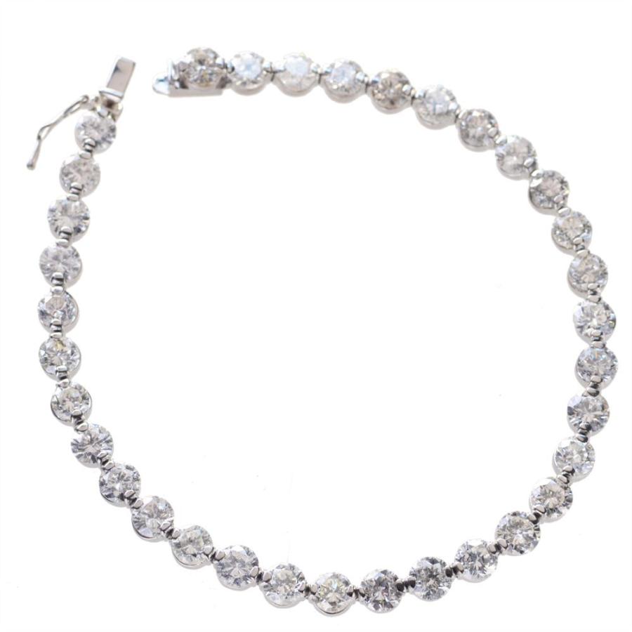 ダイヤモンド ブレスレット プラチナ 10カラット テニスブレスレット